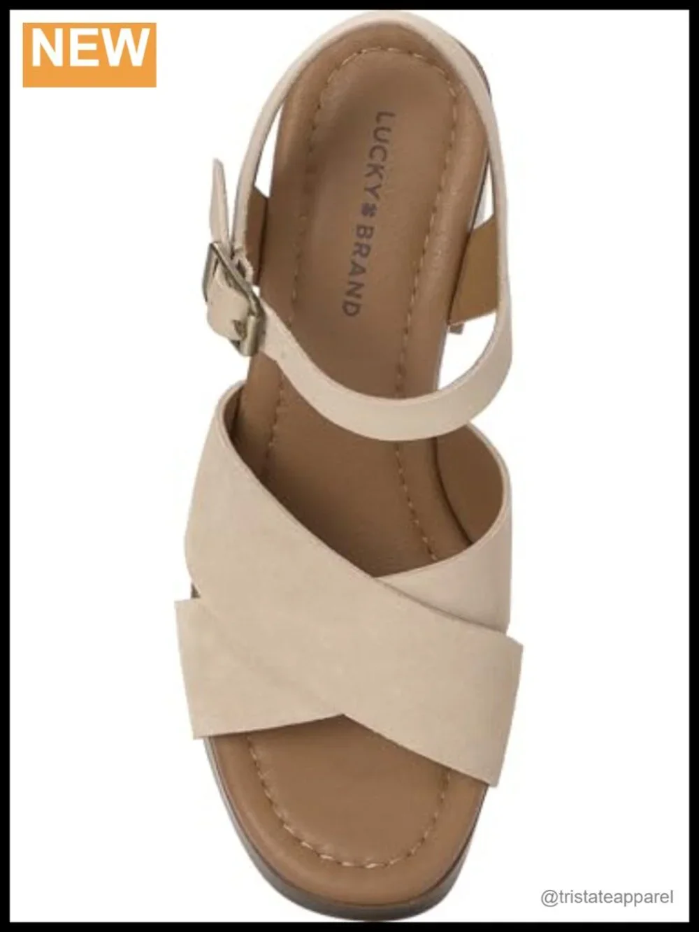 Suede Platform Wedge Sandals with Cross Strap